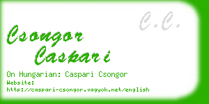 csongor caspari business card